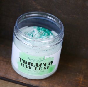 Tobacco Bay Leaf Whipped Soap Scrub - Click Image to Close